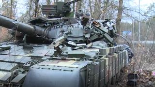 TRT Haber patlama sesleri arasında Rus tanklarını görüntüledi