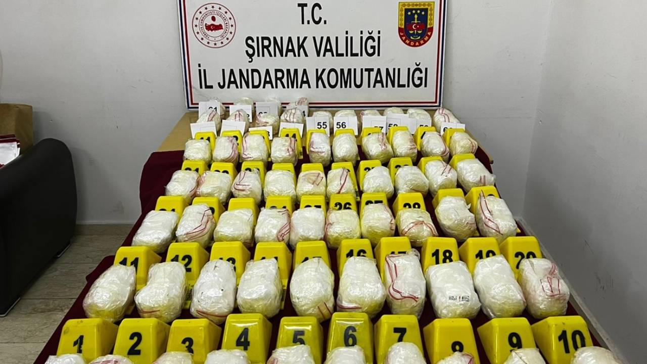 Şırnak'ta 33 kilogram uyuşturucu ele geçirildi