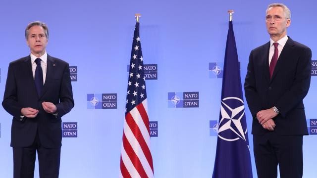 ABD Dışişleri Bakanı ve NATO Genel Sekreteri Ukraynayı görüştü