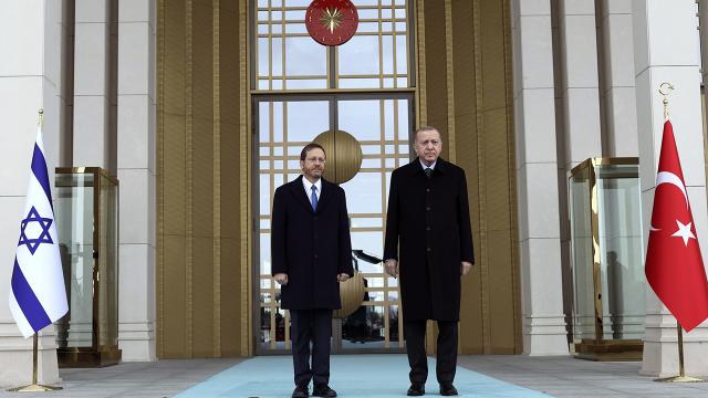 Cumhurbaşkanı Erdoğan Herzog ile görüştü