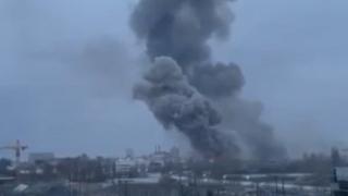 Kiev yakınında büyük patlama