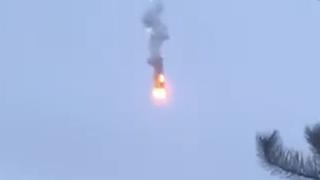 Harkiv'de Rus uçağı böyle düştü