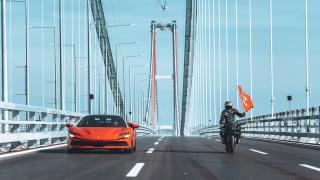 Kenan Sofuoğlu ile Toprak Razgatlıoğlu 1915 Çanakkale Köprüsü'nde yarıştı