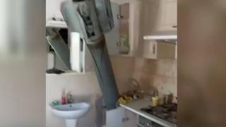 Harkiv'de roket mutfağa saplandı