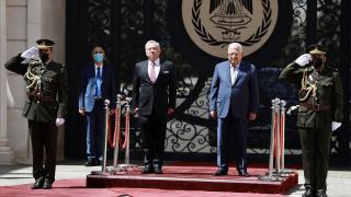 Ürdün Kralı 2. Abdullah 5 yıl sonra Ramallah'ta