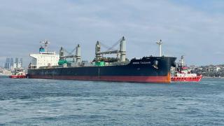 Haydarpaşa Limanı'nda yük gemisi karaya oturdu