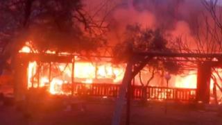 Antalya'da pansiyon yangını