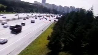 Gazeteci Rauf Gerz'in öldüğü kazanın görüntüleri ortaya çıktı