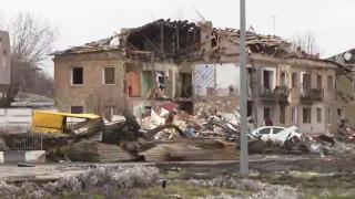 TRT Haber harabeye dönen Borodianka'da