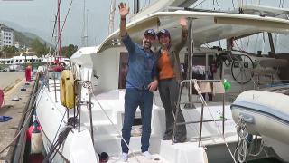 Deniz tutkunu çift 7 yıl sürecek dünya turuna çıkıyor