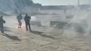 İsrail polisinden Mescid-i Aksa'da ses bombalı müdahale