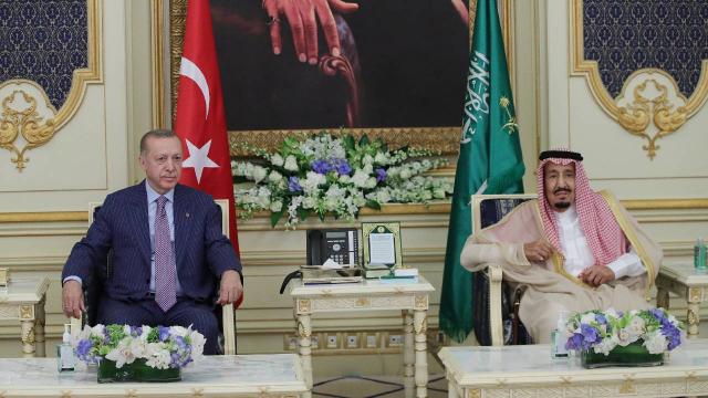 Cumhurbaşkanı Erdoğan Suudi Arabistan'da