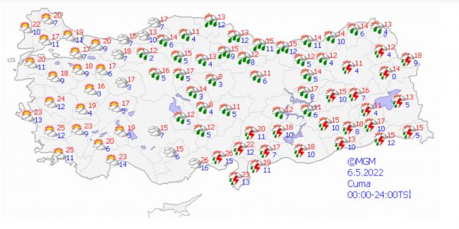 Yurdun hangi bölgelerinde kuvvetli yağış görülecek?