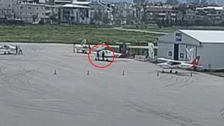 Bursa'da uçak kazasında ölen pilotların son görüntüsü ortaya çıktı