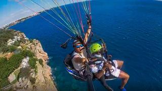 Antalya'da paraşüte binen turist heyecandan bayıldı