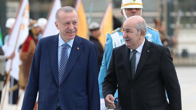 Cezayir Cumhurbaşkanı Tebbun Ankarada