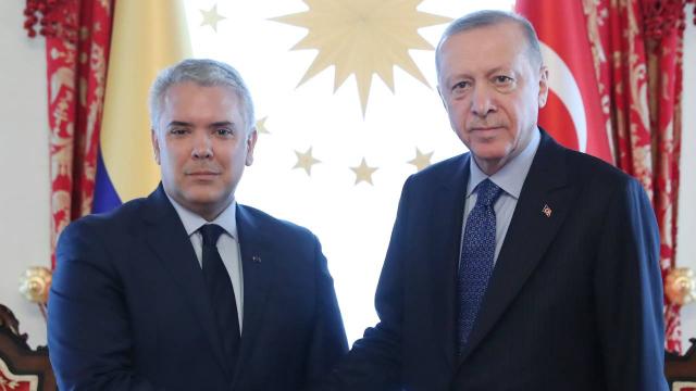 Cumhurbaşkanı Erdoğan, Kolombiyalı mevkidaşı ile görüştü