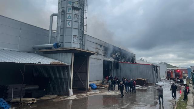 Kayseride mobilya fabrikasındaki yangın söndürüldü