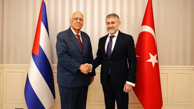 Bakan Nebati, Küba Başbakan Yardımcısı Ruiz ile görüştü