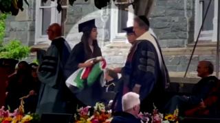 Filistinli öğrenci Blinken'ın elini sıkmadı