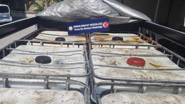 Mersinde bir kamyondan 6 ton kaçak akaryakıt çıktı