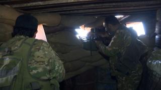 TRT Haber ekibi, cephe hattından son durumu aktardı