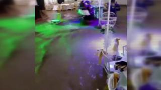 Burdur'da düğün salonunu su bastı