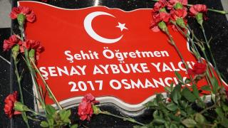 Şehit öğretmen Aybüke Yalçın vefatının 5. yılında kabri başında anıldı