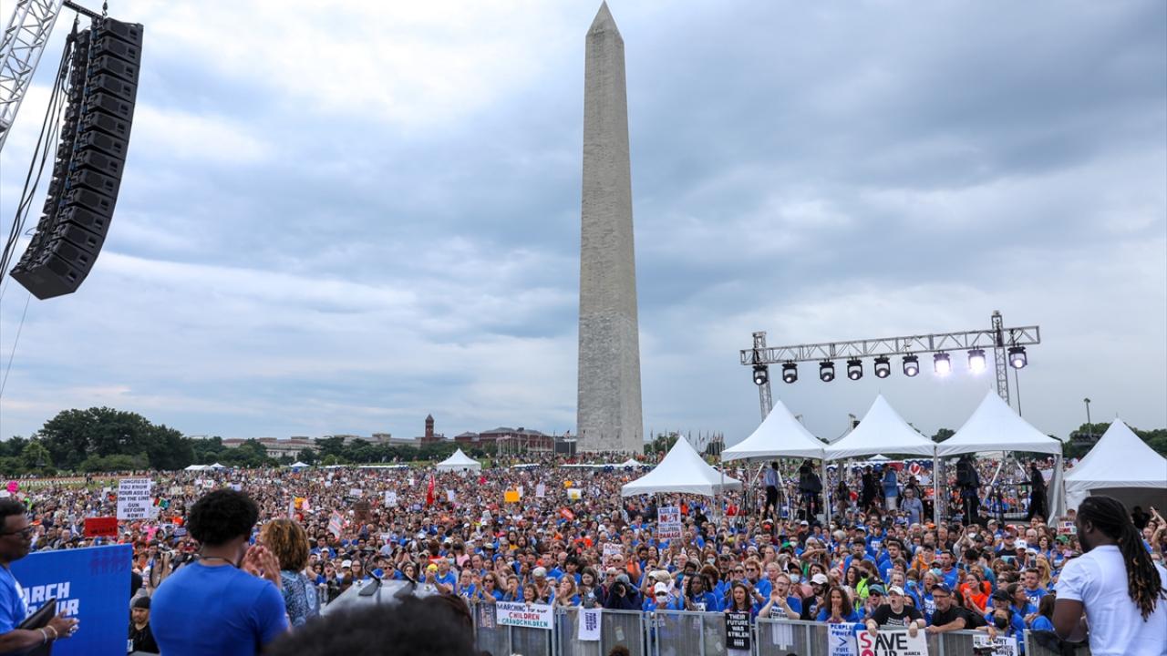 Washington'da silah reformu için gösteri düzenlendi