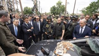 Almanya, Fransa, İtalya ve Romanya liderleri, Kiev'i ziyaret etti
