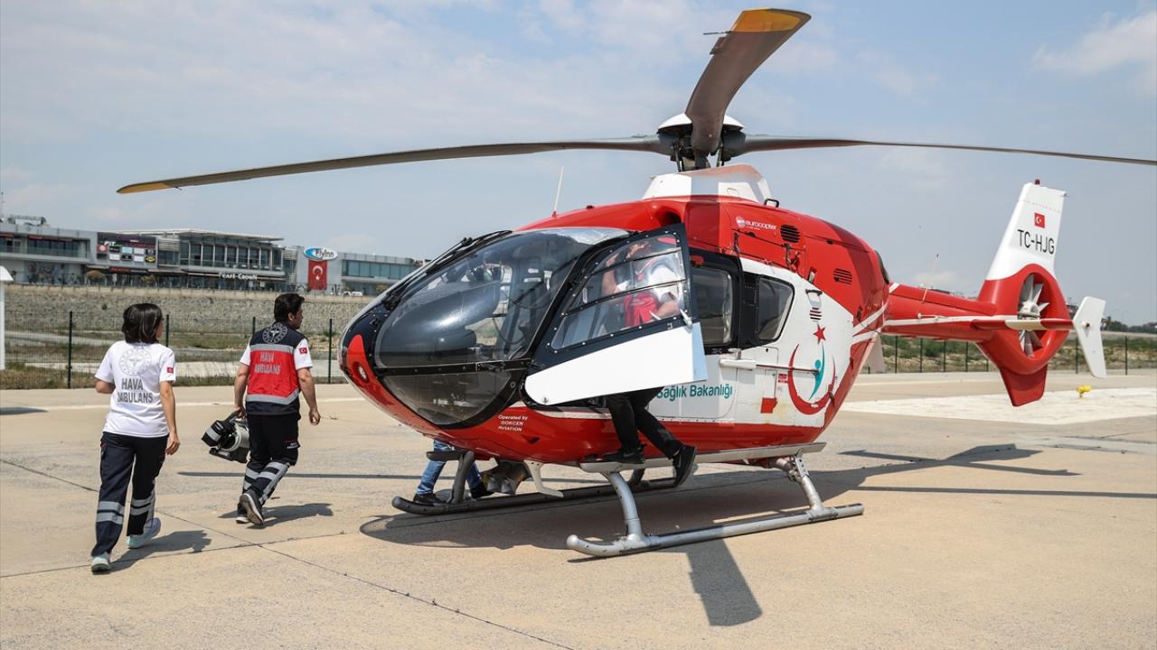 Ambulansın uzun sürede varacağı Çatalca, Şile ve Silivri için helikopter desteği