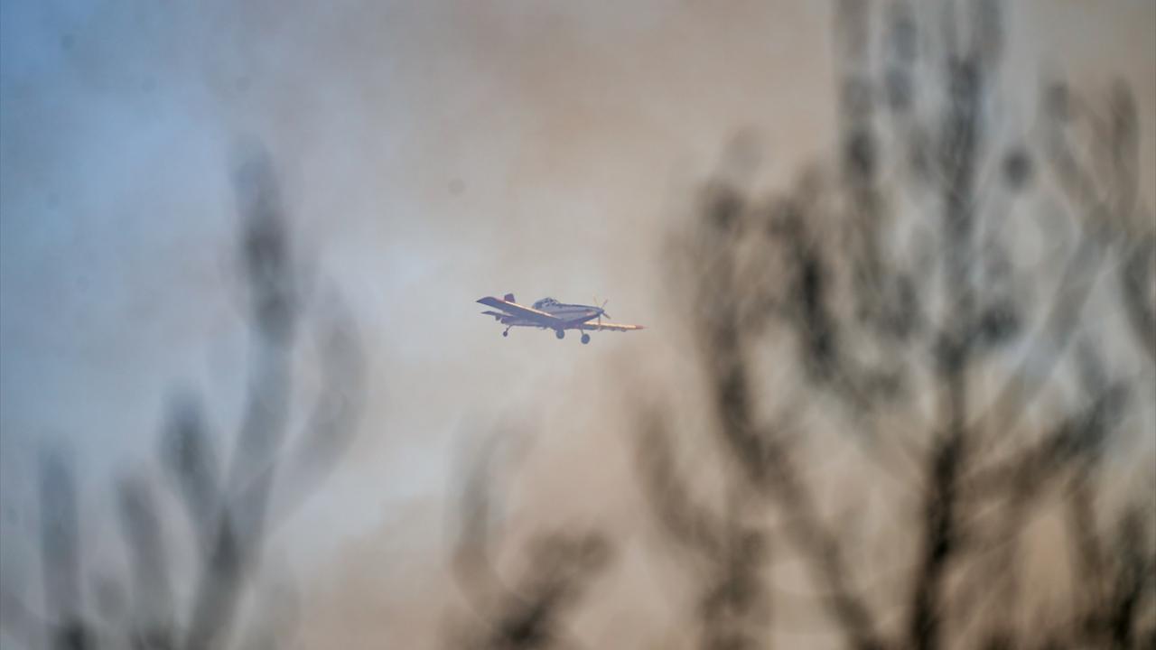 Yangını İHA tespit etti