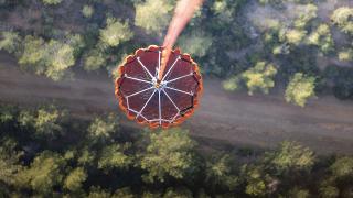 CH-47 Chinook tipi helikopterin yangına müdahale anları