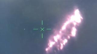 Marmaris'teki yangını İHA böyle tespit etti