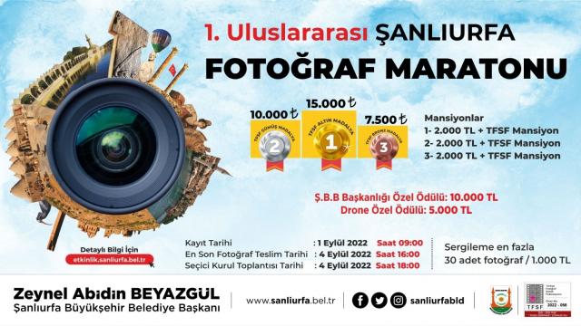 1. Uluslararası Şanlıurfa Fotoğraf Maratonu düzenlenecek