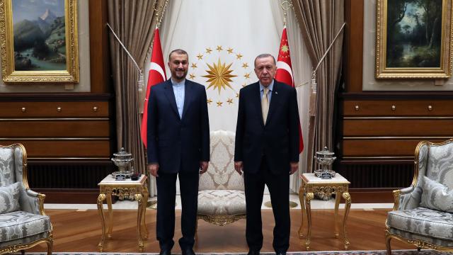 Cumhurbaşkanı Erdoğan, İran Dışişleri Bakanı Abdullahiyanı kabul etti