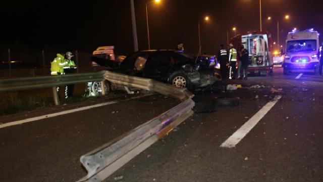 Anadolu Otoyolunda trafik kazası: 2 ölü, 2 yaralı