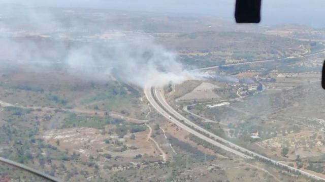 İzmir Çeşmede makilik alanda yangın
