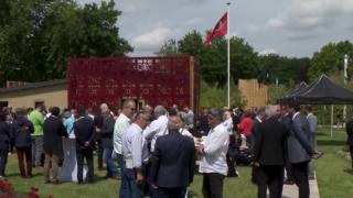 Hollanda'da Türk bayrağı motifli 'Türkiye köşkü' açıldı