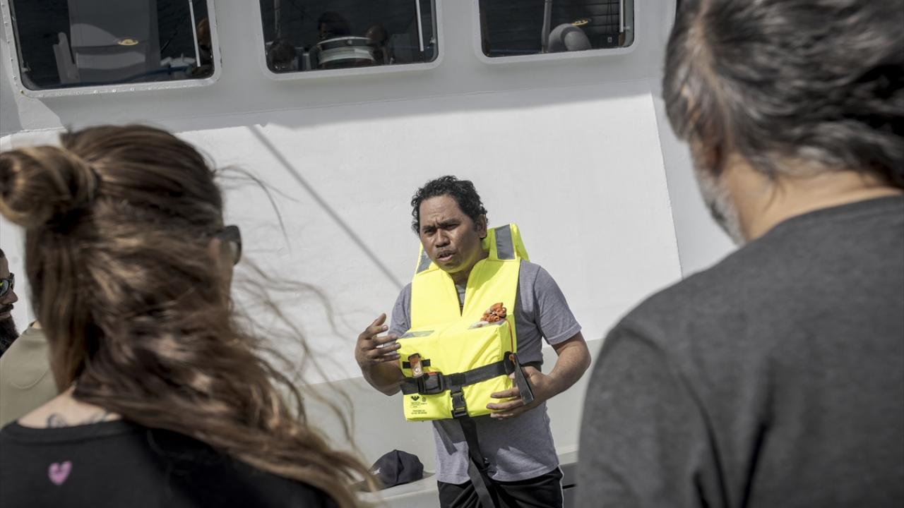 L'équipe scientifique turque a suivi une formation sur le navire