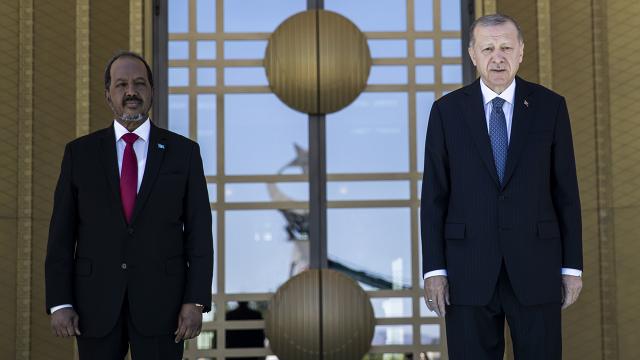 Somali Cumhurbaşkanı Hasan Şeyh Mahmud Ankarada