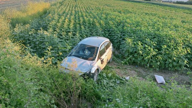 Tokatta tarlaya devrilen otomobildeki 4 kişi yaralandı