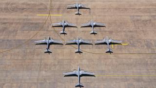 AKINCI TİHA filosu bir arada görüntülendi