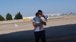 Akrep sokan bebek hızlı müdahaleyle kurtuldu