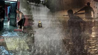 İstanbul'da sağanak sele neden oldu