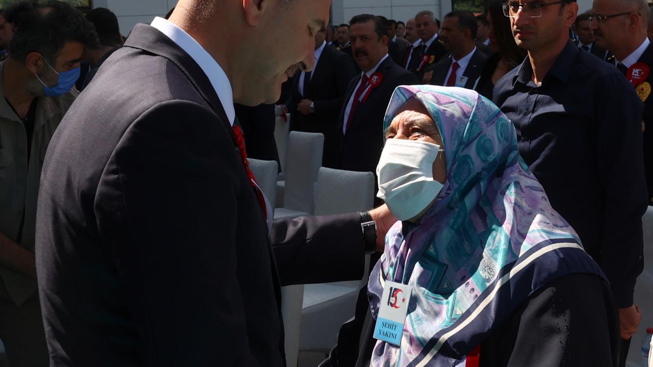 Gaziler ve şehit yakınları katıldı