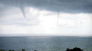 Ordu açıklarında oluşan hortumlar korkuttu