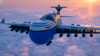 Nükleer enerjiyle çalışacak "uçan otel" tanıtıldı