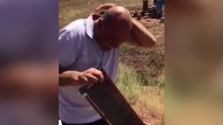 'Dede mesleğim' dedi önlem almadı, arıların saldırısına uğradı