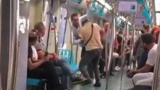 Marmaray'da kavga